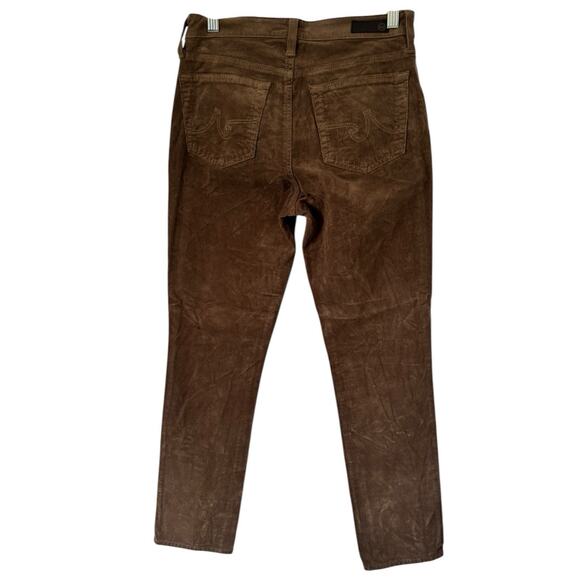 NWT AG Adriano Goldschmied Mari High Rise Slim Straight Corduroy Jeans Womens 27 - Picture 2 of 6